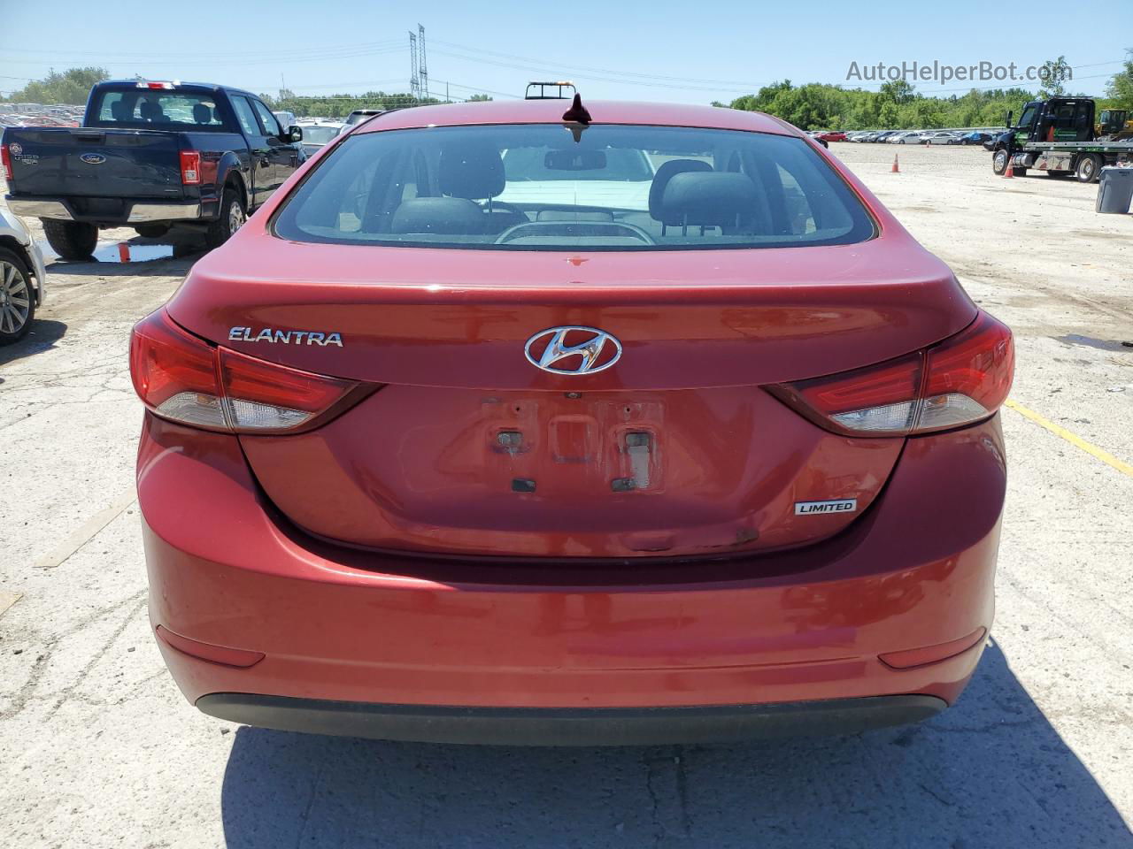 2016 Hyundai Elantra Se Red vin: KMHDH4AE5GU570683