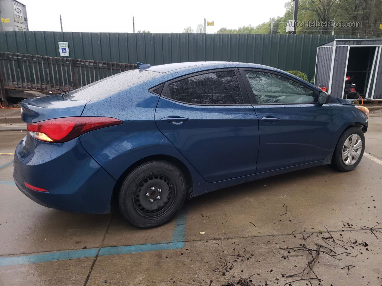 2016 Hyundai Elantra Se Синий vin: KMHDH4AE5GU583093