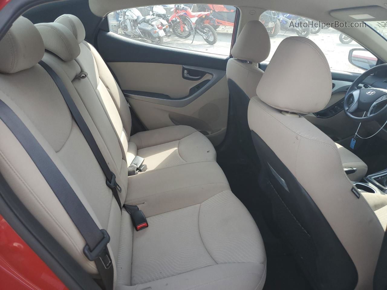 2016 Hyundai Elantra Se Красный vin: KMHDH4AE5GU584051