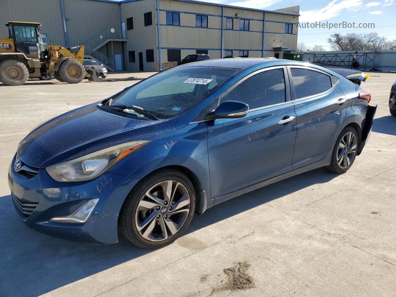 2016 Hyundai Elantra Se Синий vin: KMHDH4AE5GU587158