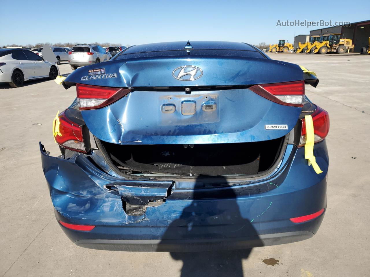 2016 Hyundai Elantra Se Синий vin: KMHDH4AE5GU587158