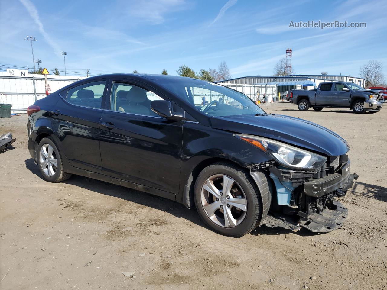 2016 Hyundai Elantra Se Black vin: KMHDH4AE5GU607621