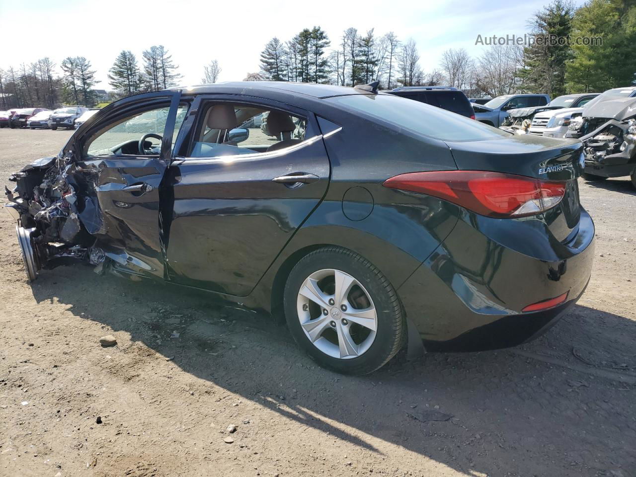 2016 Hyundai Elantra Se Black vin: KMHDH4AE5GU607621