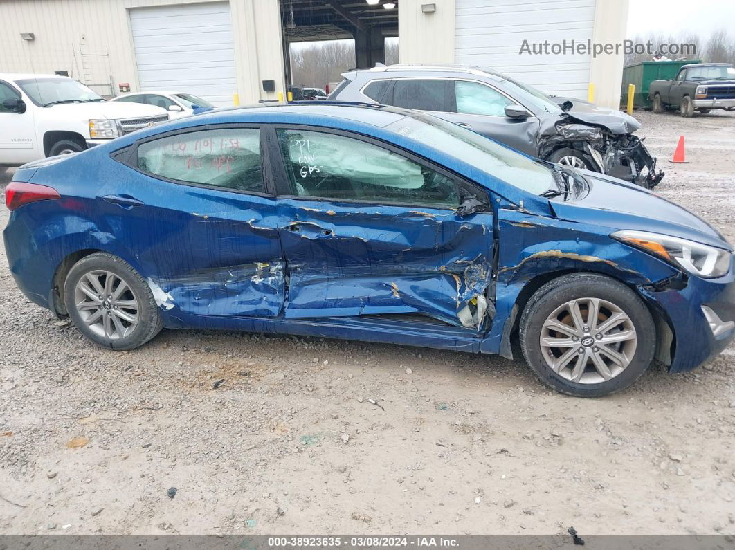 2016 Hyundai Elantra Se Blue vin: KMHDH4AE5GU618389