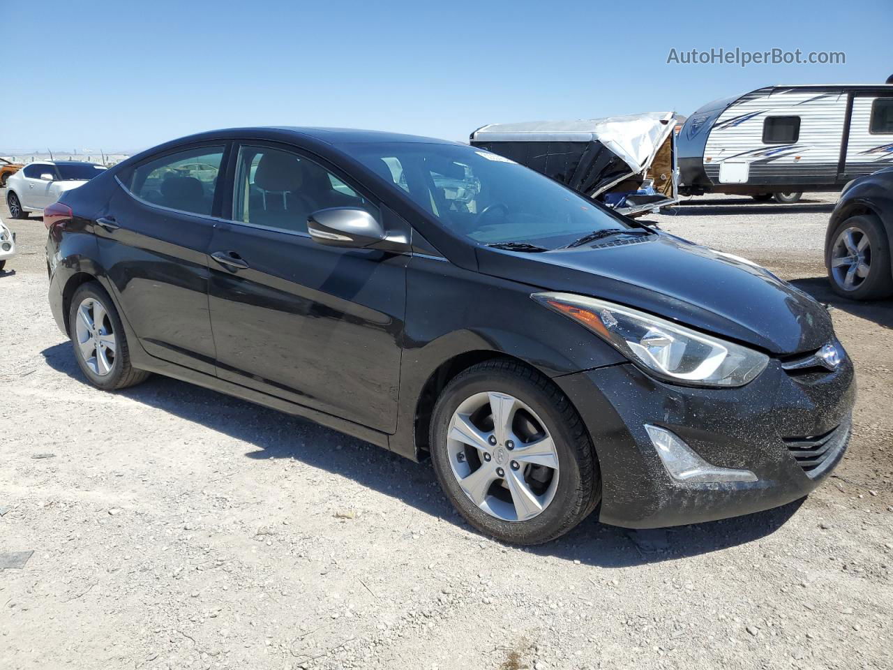 2016 Hyundai Elantra Se Black vin: KMHDH4AE5GU626573