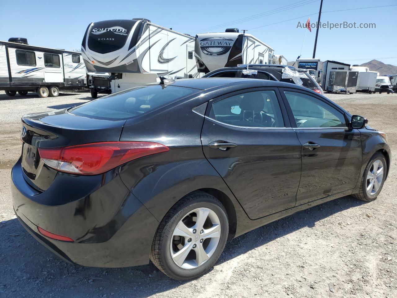 2016 Hyundai Elantra Se Black vin: KMHDH4AE5GU626573