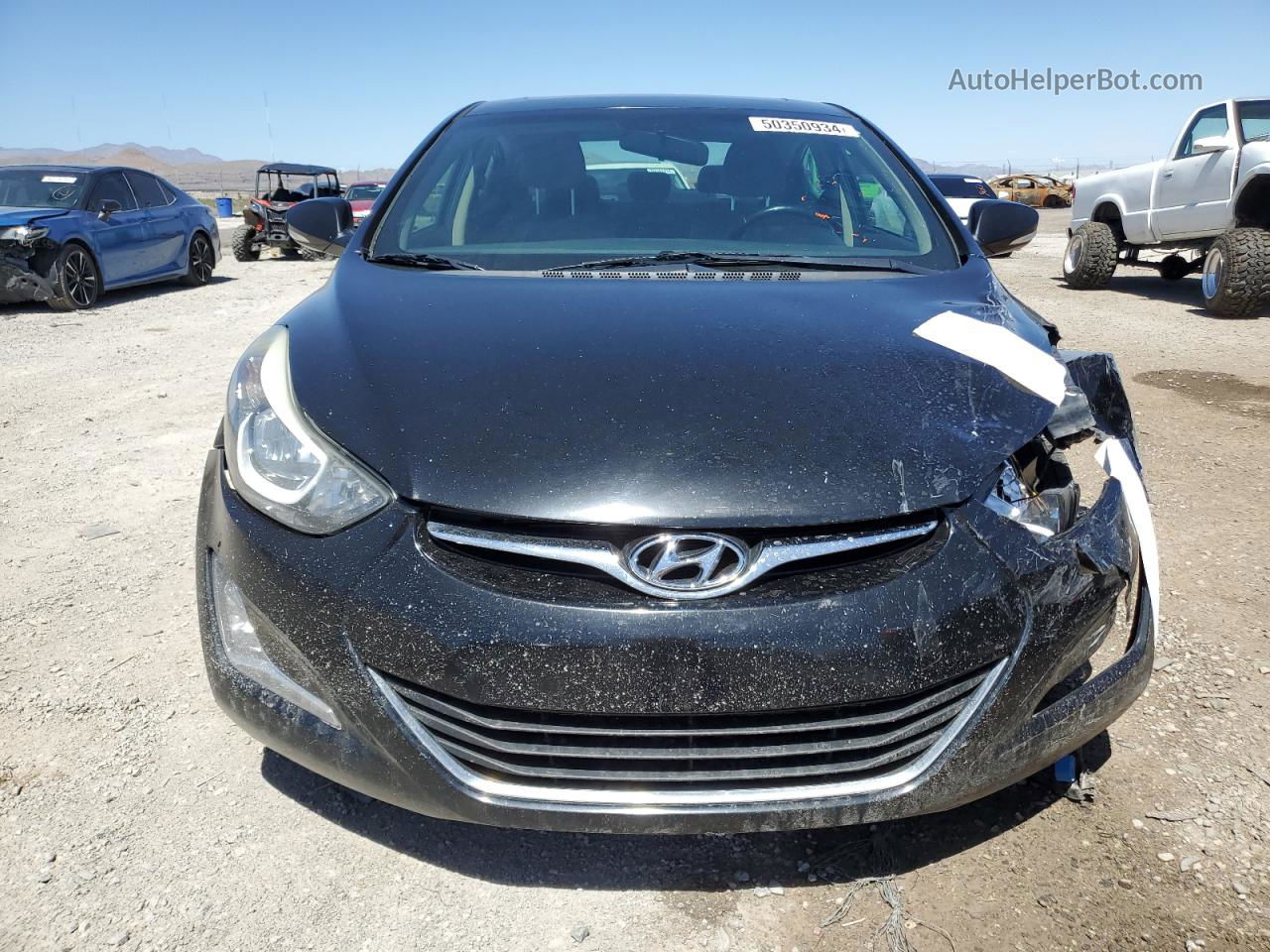 2016 Hyundai Elantra Se Black vin: KMHDH4AE5GU626573