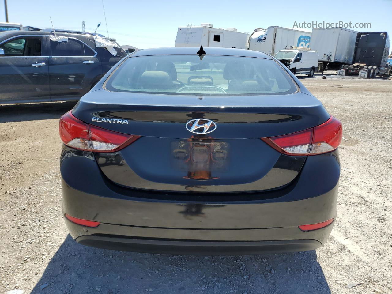 2016 Hyundai Elantra Se Black vin: KMHDH4AE5GU626573