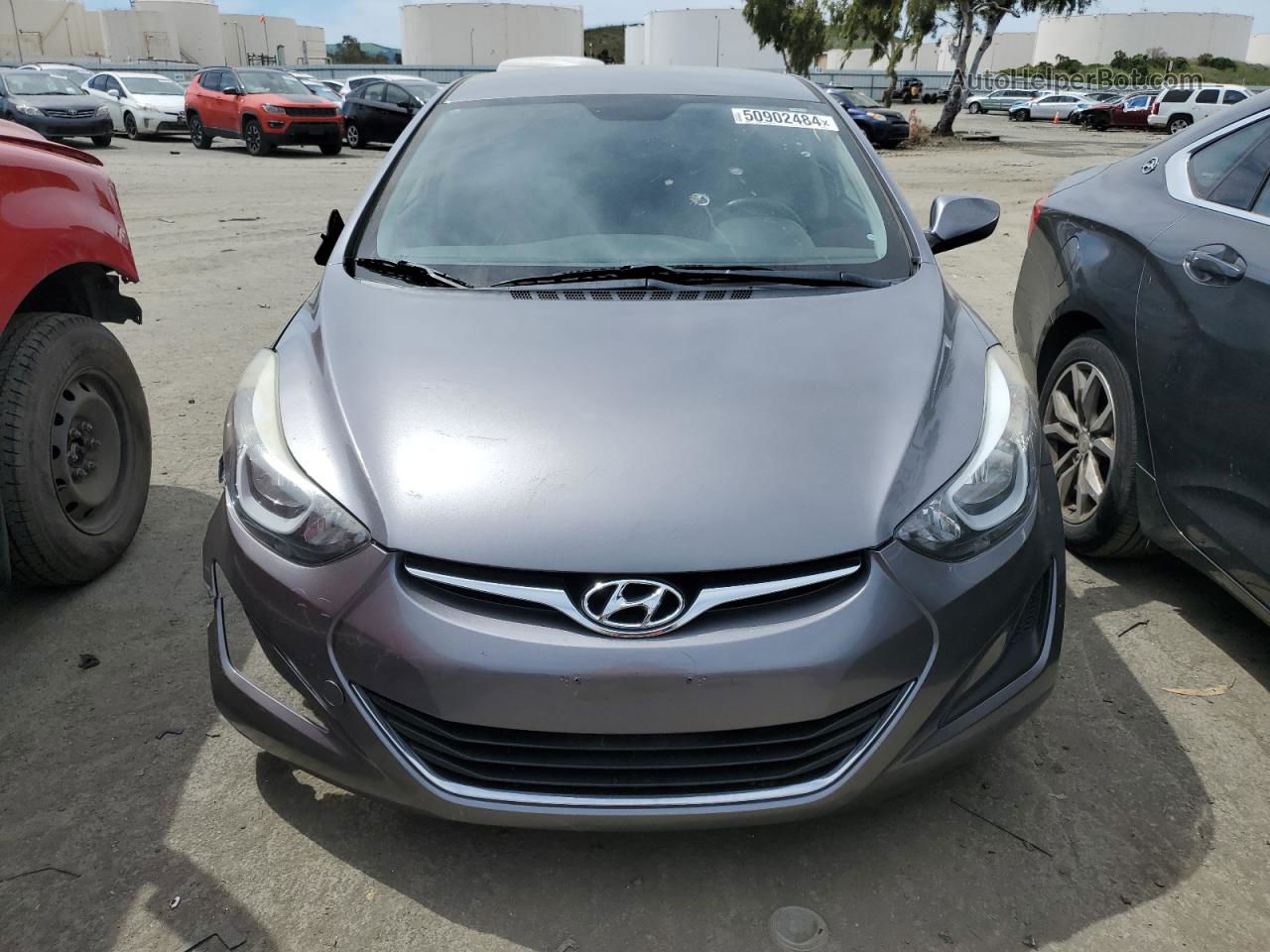 2016 Hyundai Elantra Se Серый vin: KMHDH4AE5GU646046