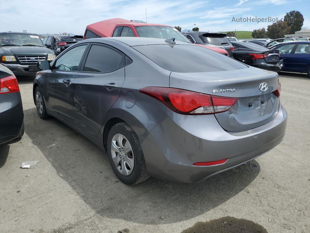 2016 Hyundai Elantra Se Серый vin: KMHDH4AE5GU646046