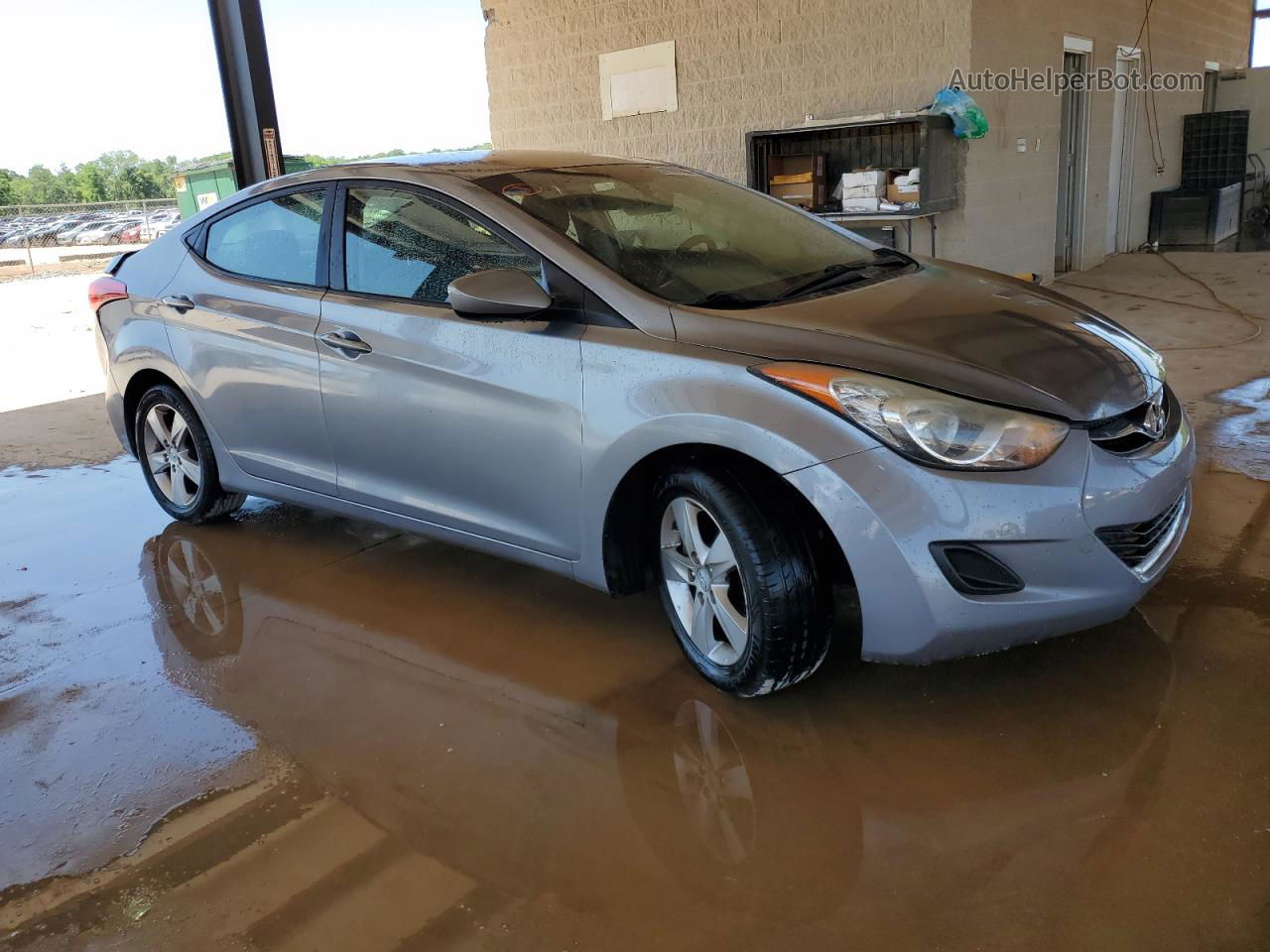 2011 Hyundai Elantra Gls Gray vin: KMHDH4AE6BU082979