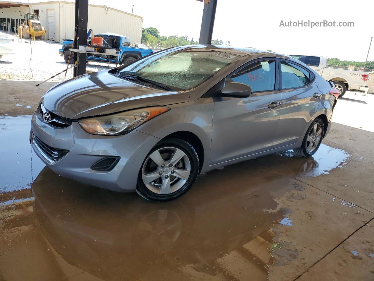 2011 Hyundai Elantra Gls Gray vin: KMHDH4AE6BU082979