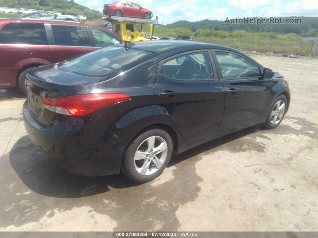 2011 Hyundai Elantra Gls Black vin: KMHDH4AE6BU086837