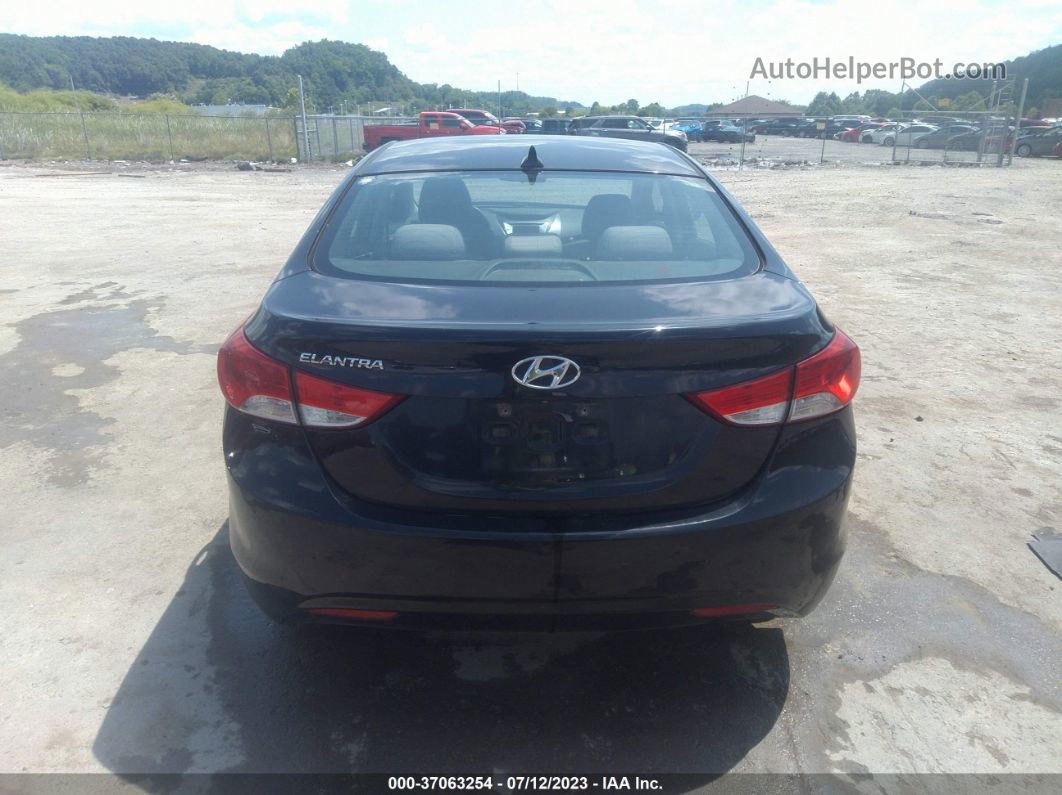 2011 Hyundai Elantra Gls Black vin: KMHDH4AE6BU086837