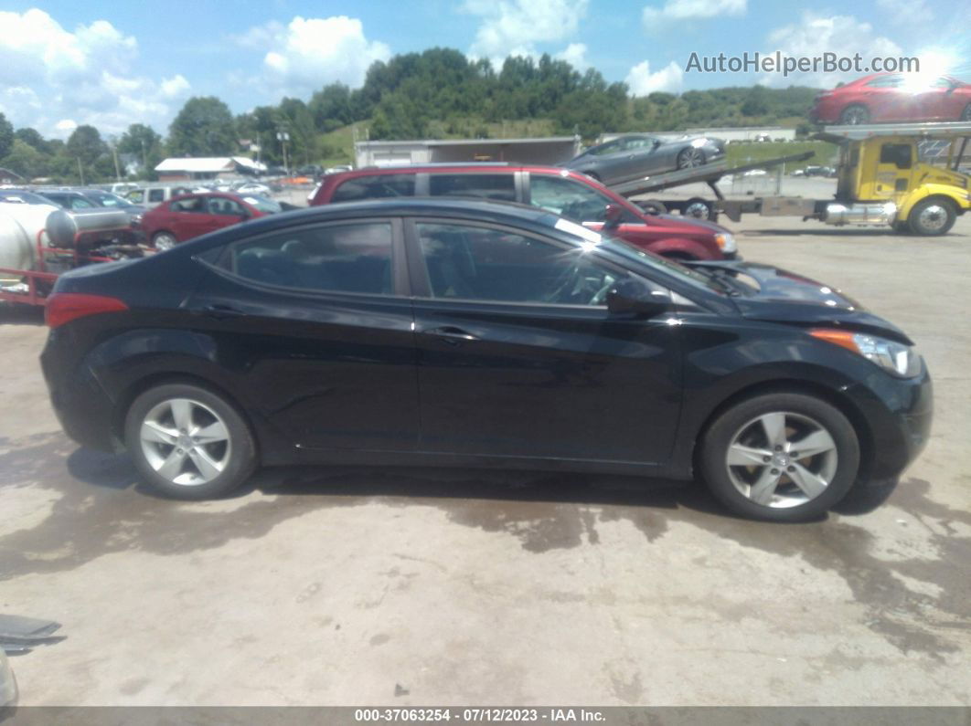 2011 Hyundai Elantra Gls Black vin: KMHDH4AE6BU086837