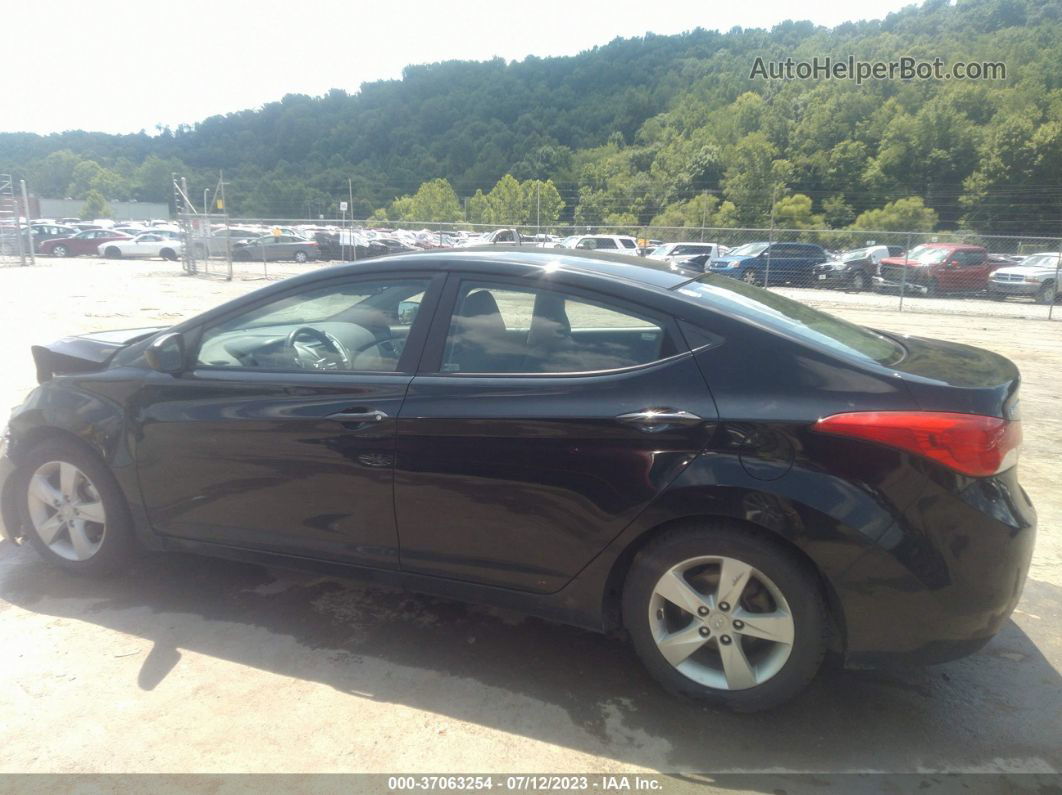 2011 Hyundai Elantra Gls Black vin: KMHDH4AE6BU086837