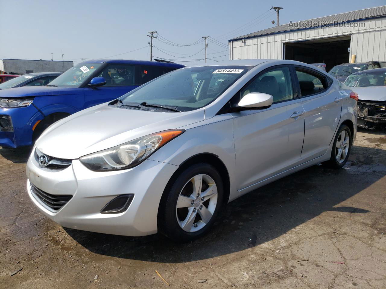 2011 Hyundai Elantra Gls Silver vin: KMHDH4AE6BU110022