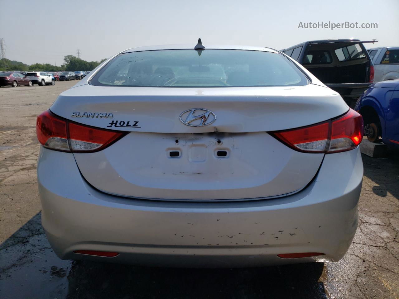 2011 Hyundai Elantra Gls Silver vin: KMHDH4AE6BU110022