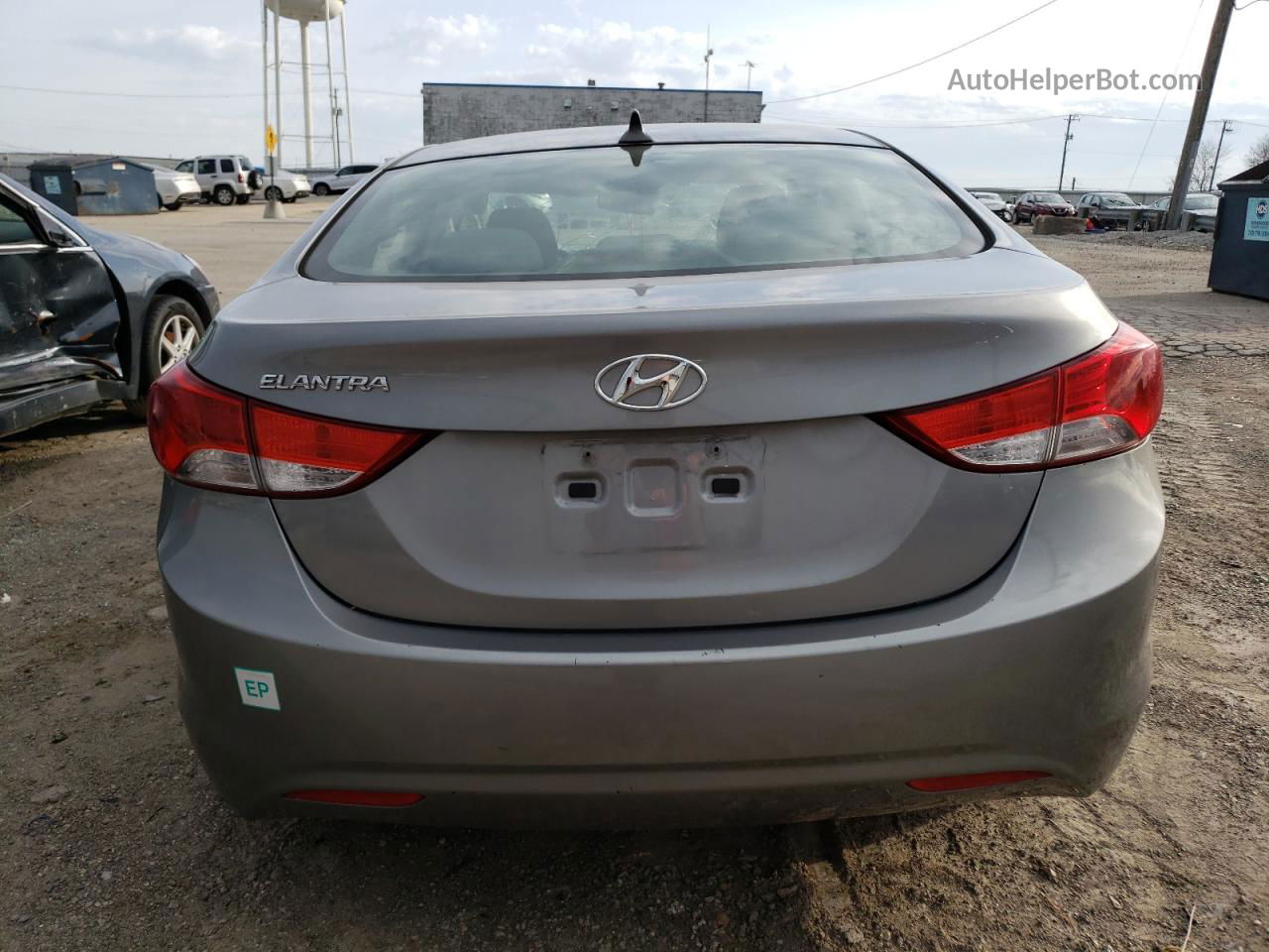 2011 Hyundai Elantra Gls Серый vin: KMHDH4AE6BU123546