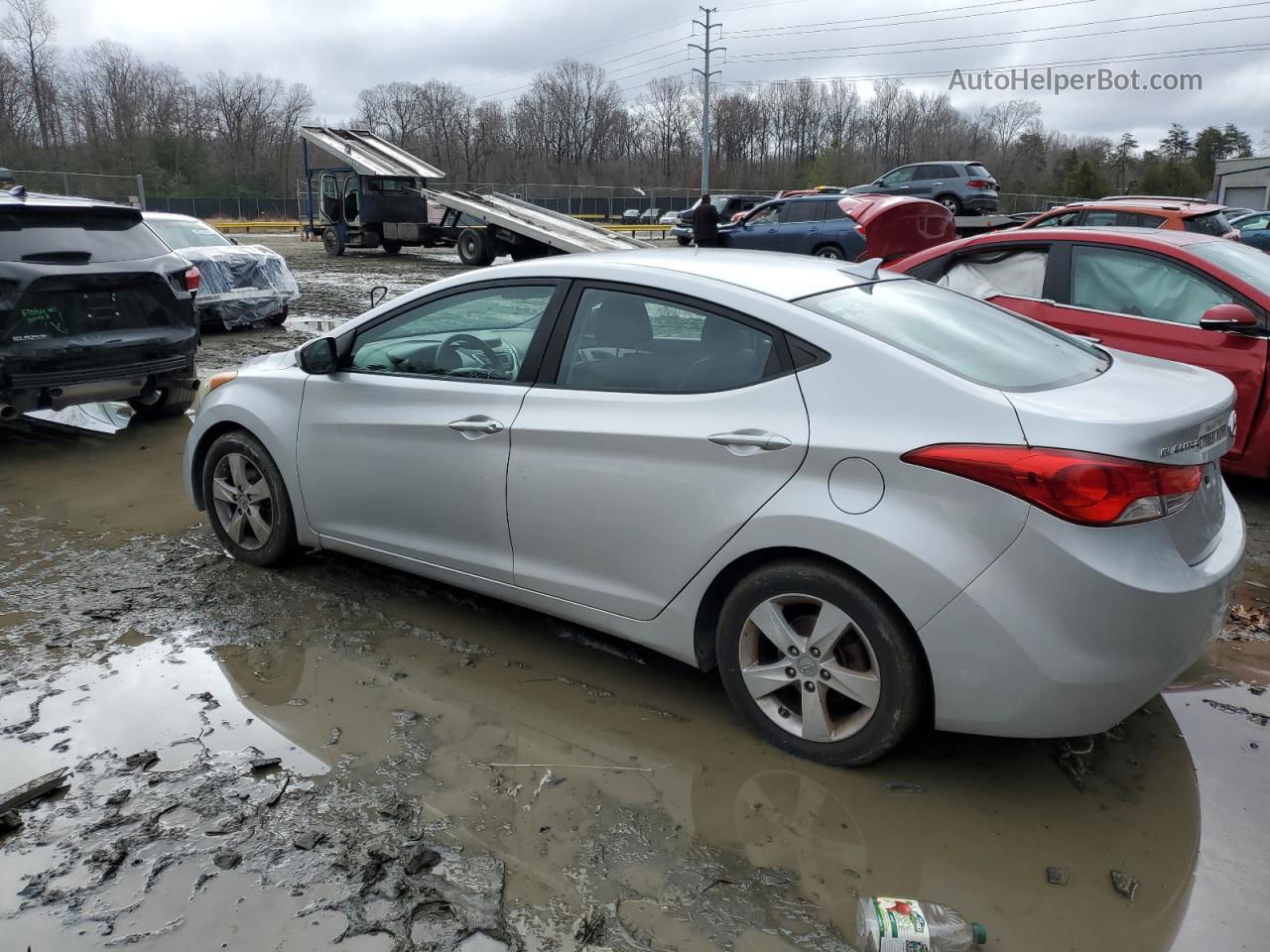 2011 Hyundai Elantra Gls Silver vin: KMHDH4AE6BU140721