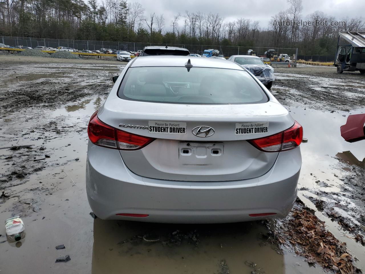 2011 Hyundai Elantra Gls Silver vin: KMHDH4AE6BU140721