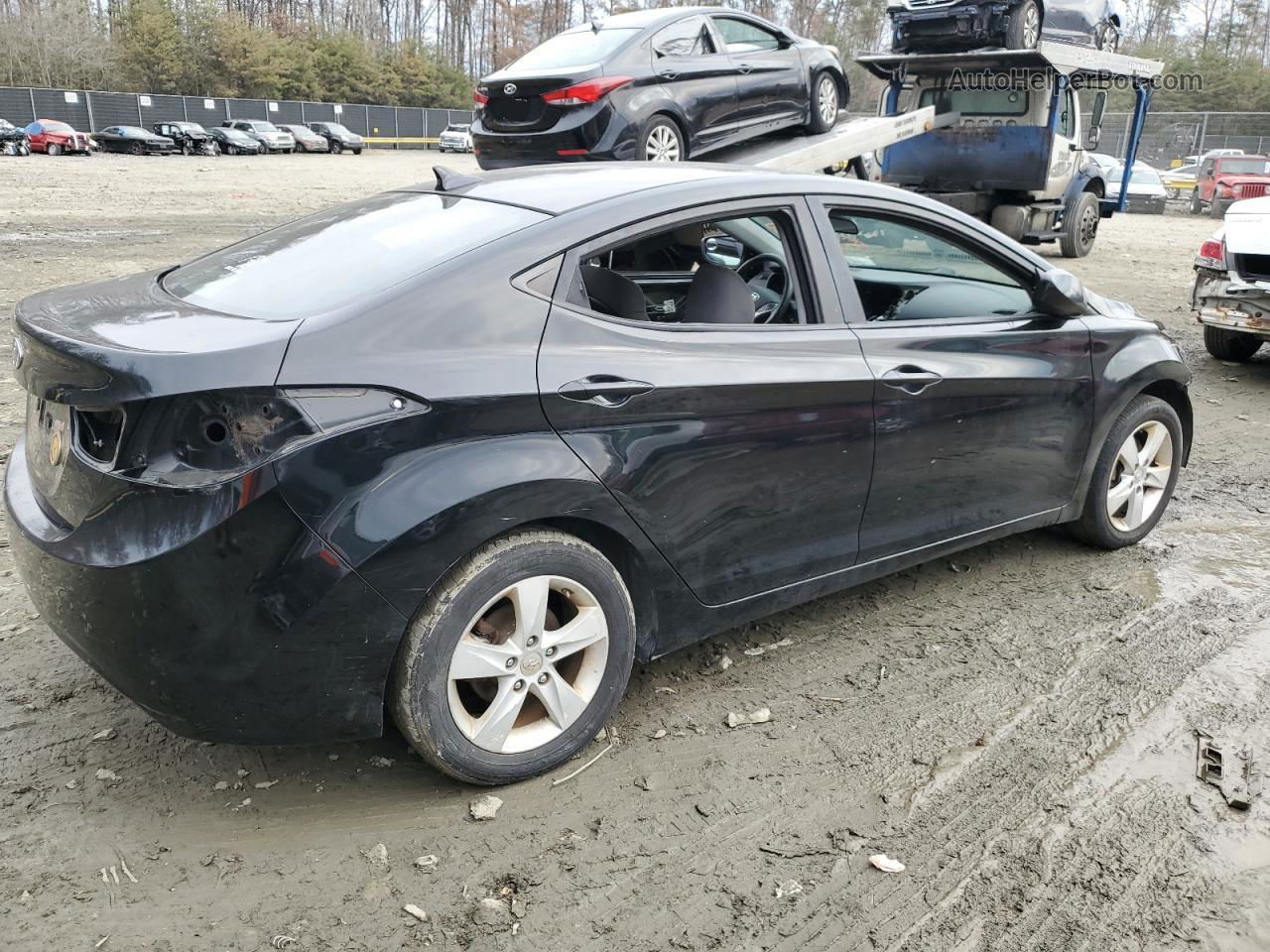 2011 Hyundai Elantra Gls Black vin: KMHDH4AE6BU145708