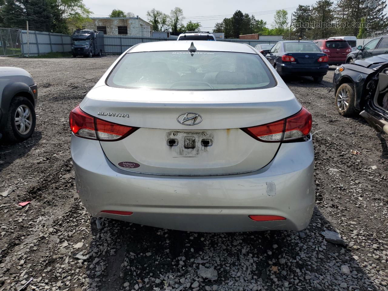 2012 Hyundai Elantra Gls Silver vin: KMHDH4AE6CU252095