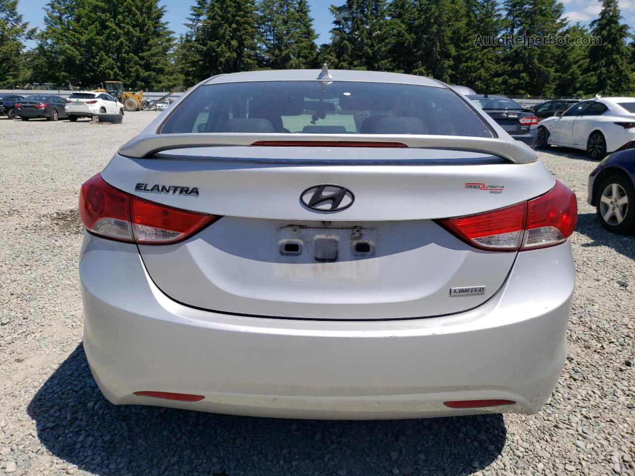 2012 Hyundai Elantra Gls Серебряный vin: KMHDH4AE6CU258656