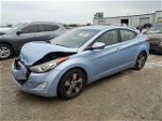 2012 Hyundai Elantra Gls Blue vin: KMHDH4AE6CU322405