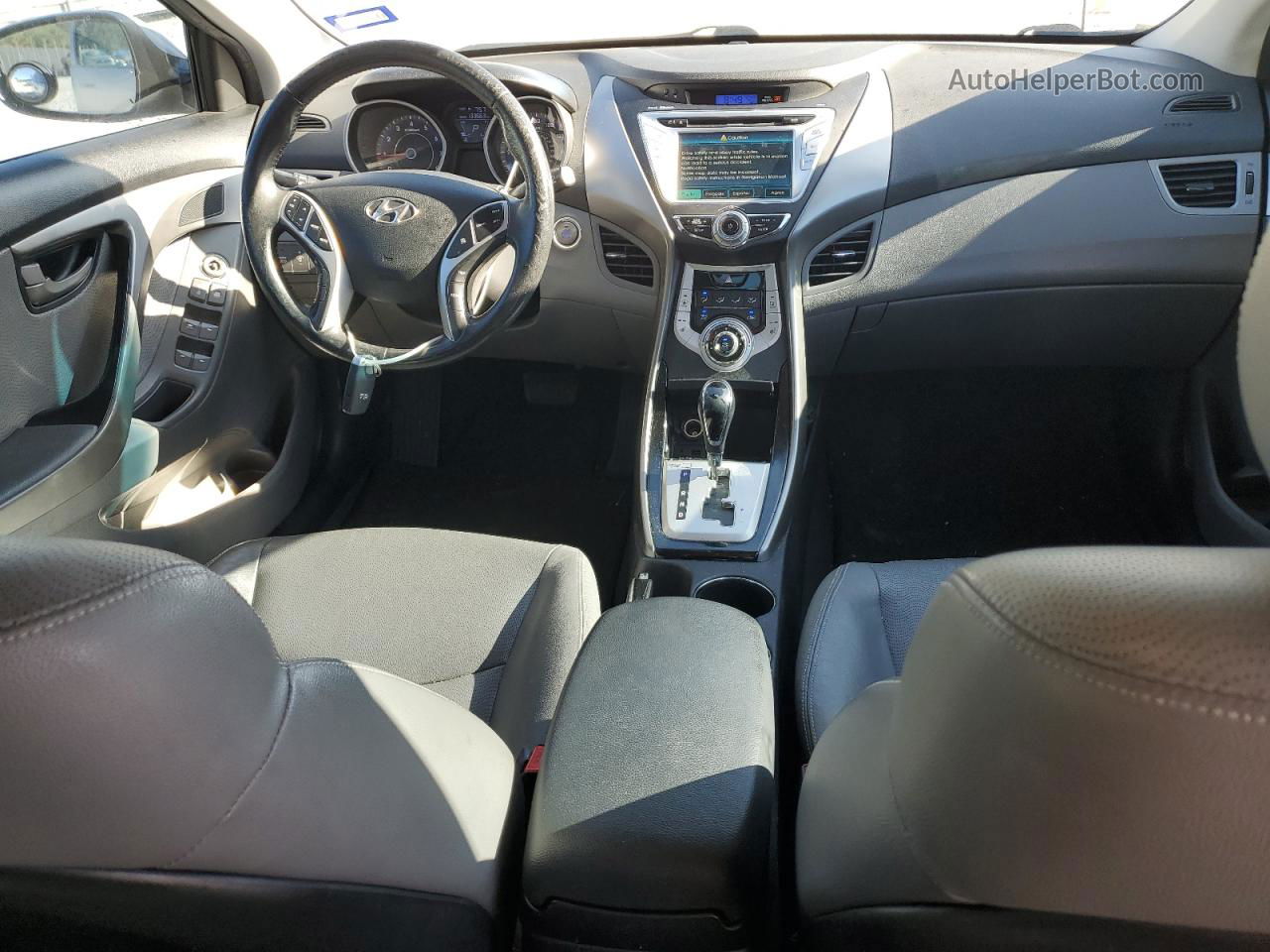 2012 Hyundai Elantra Gls Silver vin: KMHDH4AE6CU378425