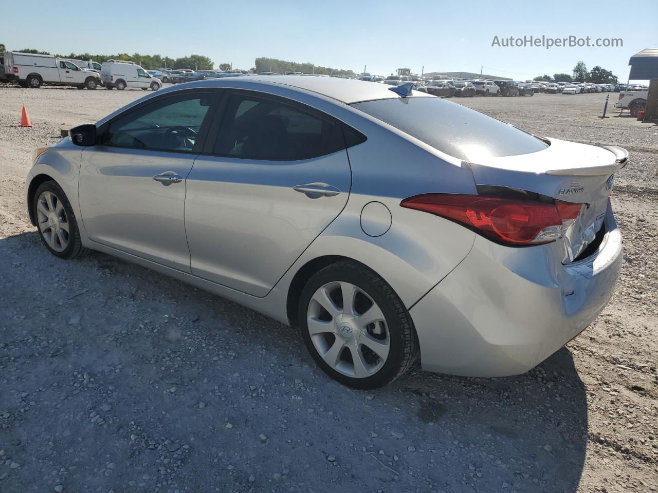 2012 Hyundai Elantra Gls Silver vin: KMHDH4AE6CU378425