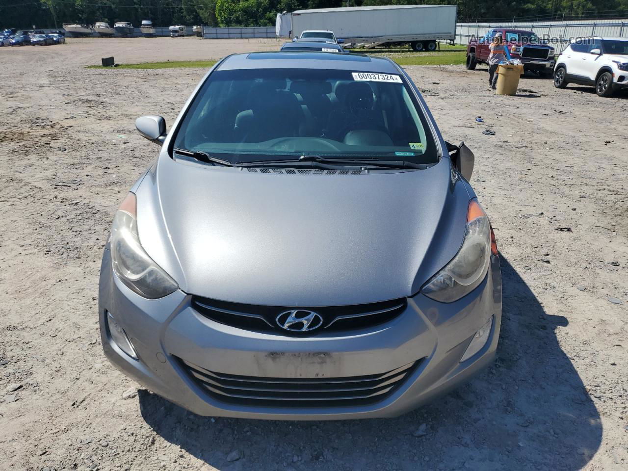 2012 Hyundai Elantra Gls Gray vin: KMHDH4AE6CU438042