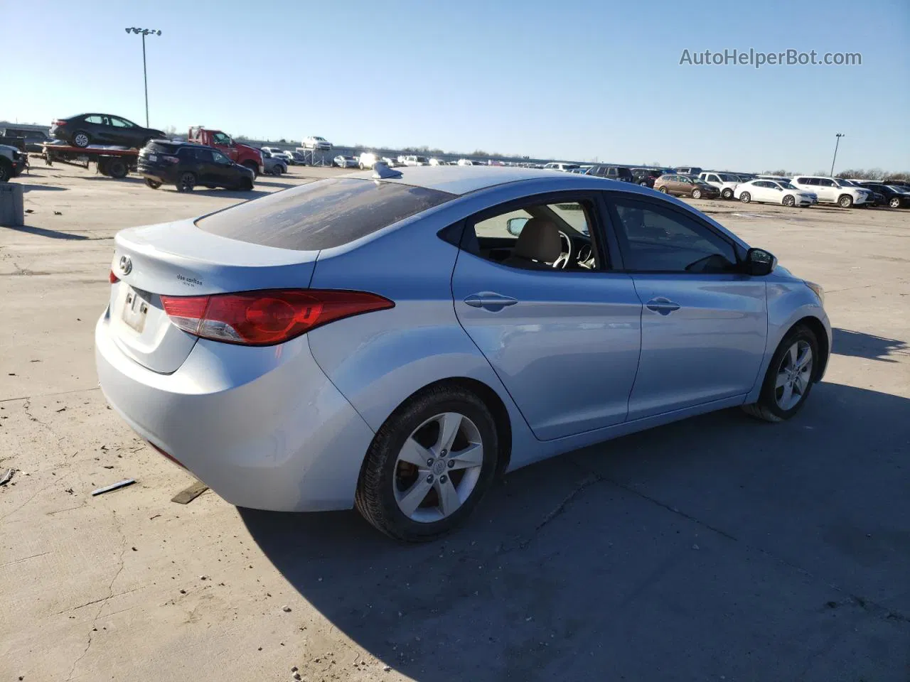 2013 Hyundai Elantra Gls Turquoise vin: KMHDH4AE6DU501321