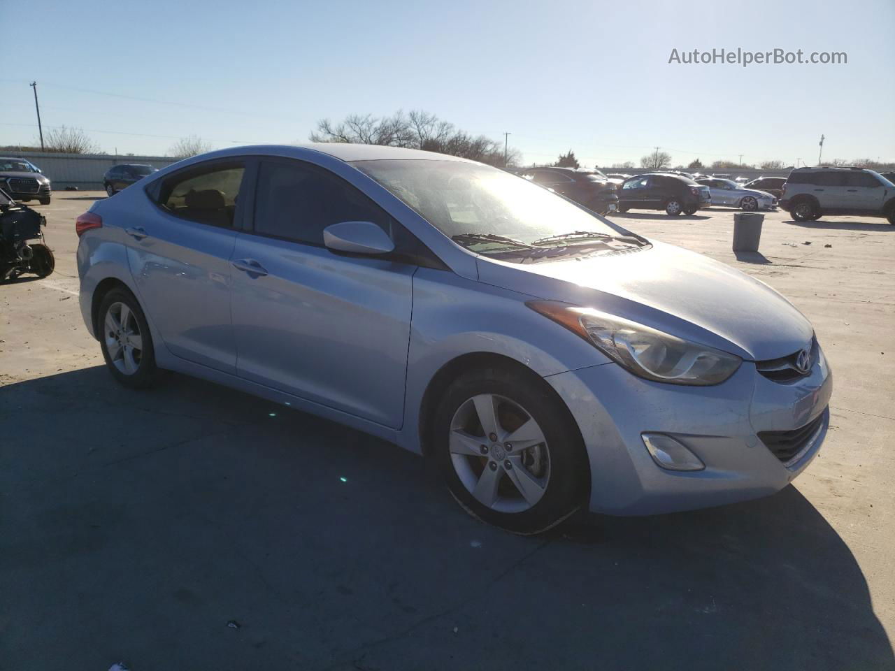 2013 Hyundai Elantra Gls Turquoise vin: KMHDH4AE6DU501321