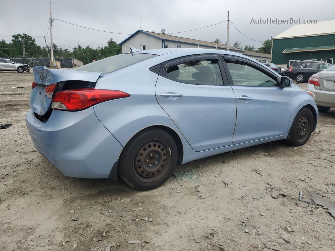 2013 Hyundai Elantra Gls Blue vin: KMHDH4AE6DU525375