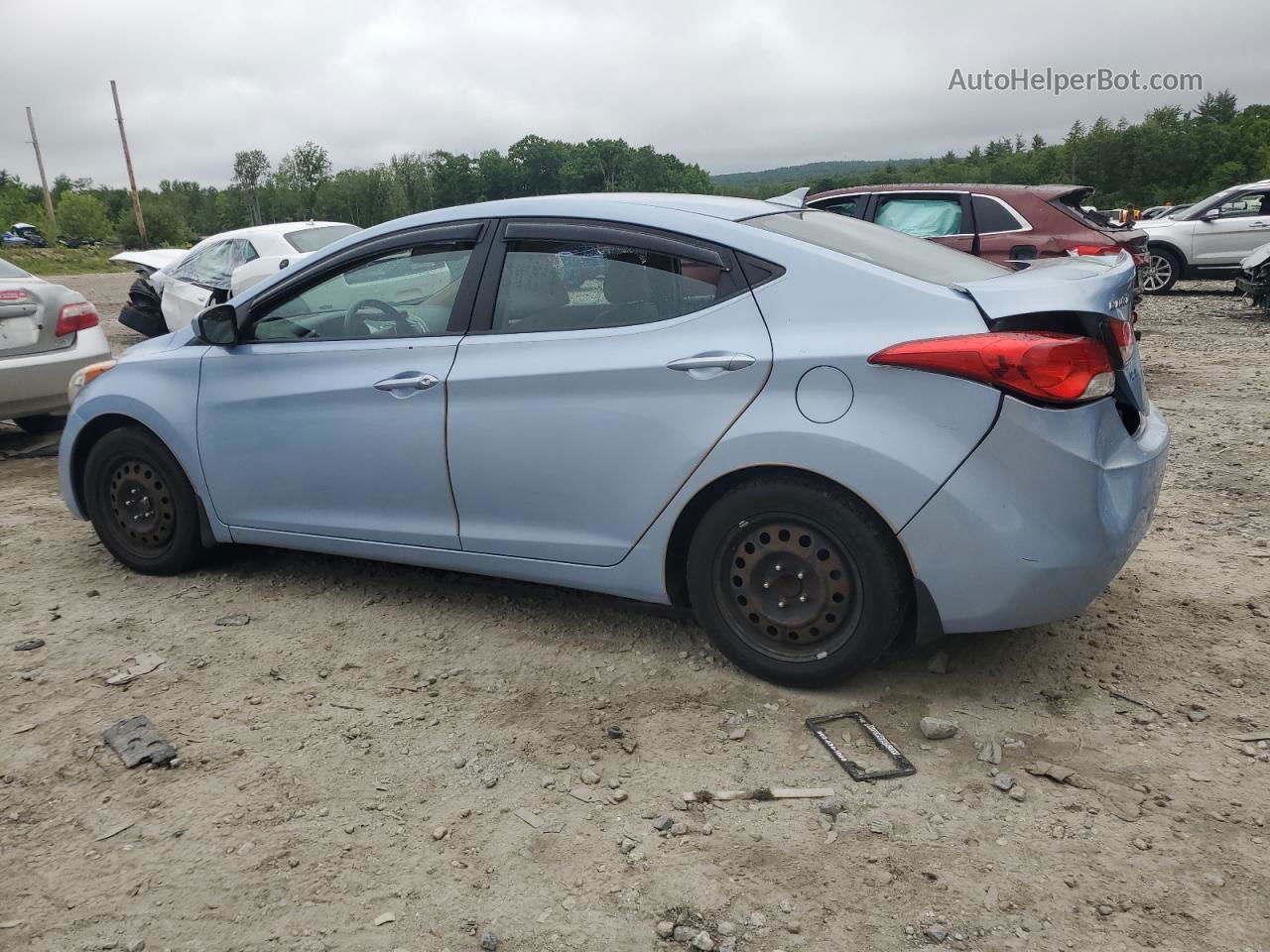 2013 Hyundai Elantra Gls Blue vin: KMHDH4AE6DU525375