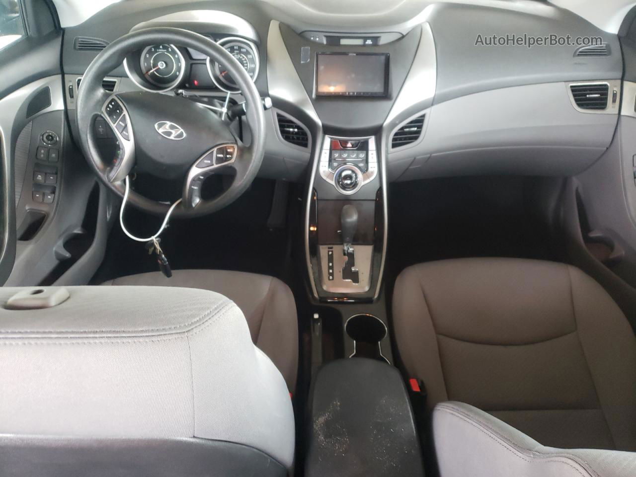 2013 Hyundai Elantra Gls Silver vin: KMHDH4AE6DU666964