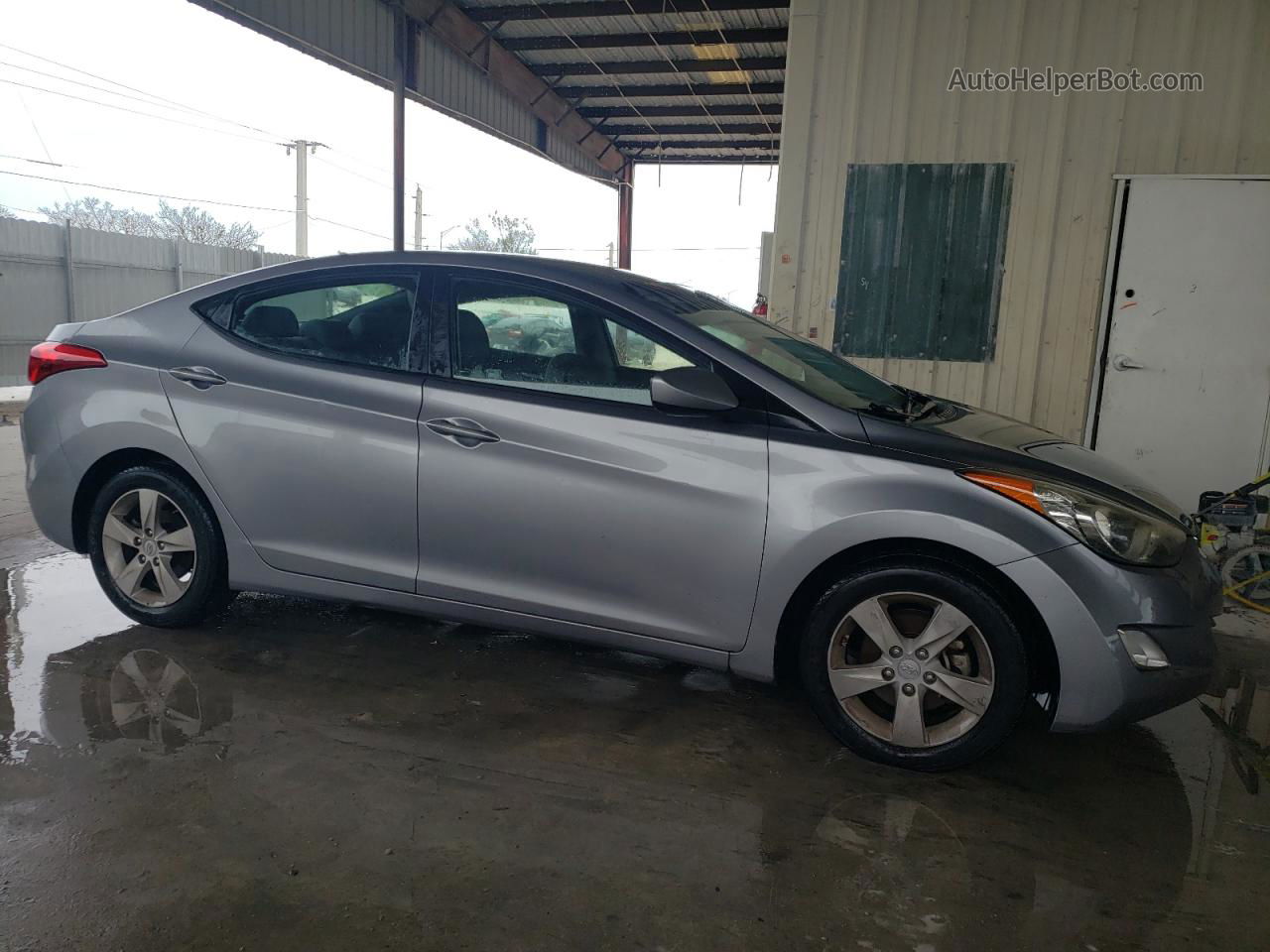 2013 Hyundai Elantra Gls Silver vin: KMHDH4AE6DU666964