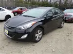 2013 Hyundai Elantra Gls Black vin: KMHDH4AE6DU815695