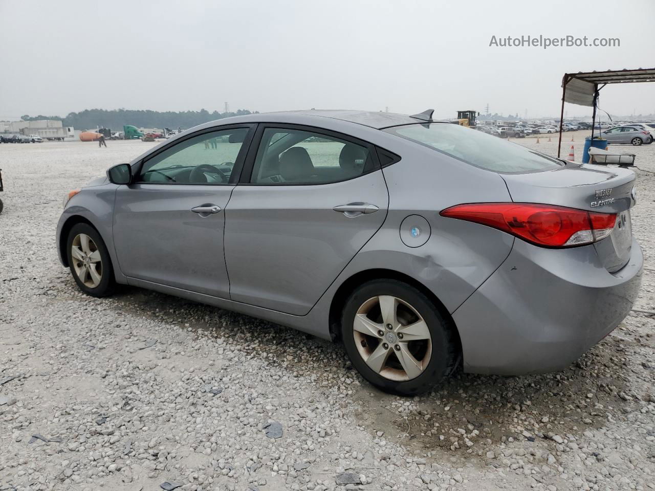 2013 Hyundai Elantra Gls Silver vin: KMHDH4AE6DU916896