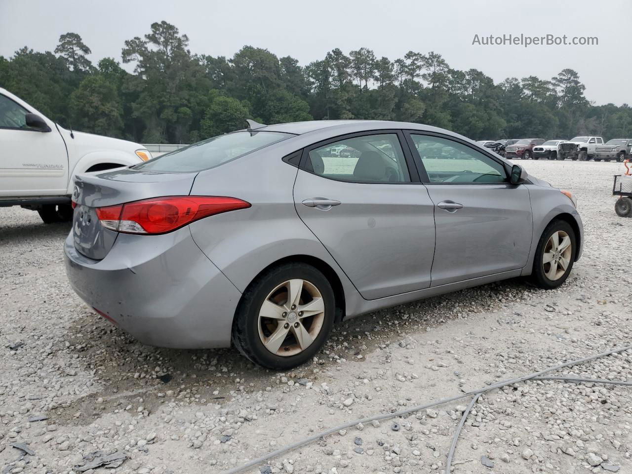 2013 Hyundai Elantra Gls Silver vin: KMHDH4AE6DU916896