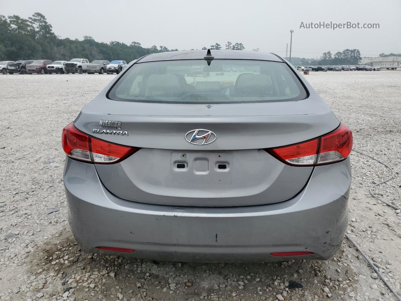 2013 Hyundai Elantra Gls Silver vin: KMHDH4AE6DU916896