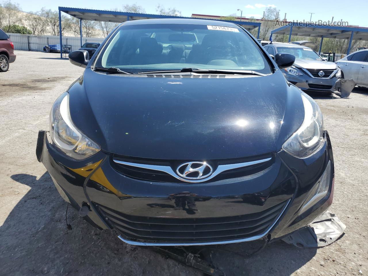 2014 Hyundai Elantra Se Black vin: KMHDH4AE6EU046164