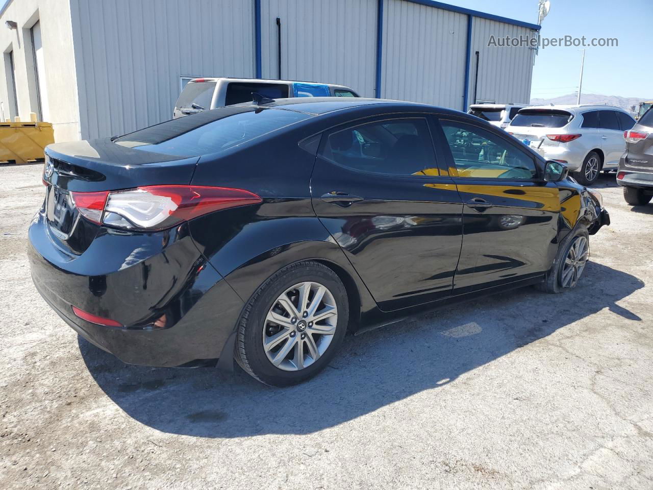 2014 Hyundai Elantra Se Black vin: KMHDH4AE6EU046164