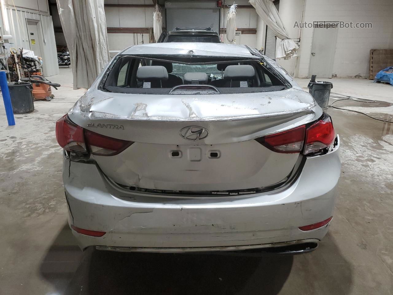 2014 Hyundai Elantra Se Silver vin: KMHDH4AE6EU050280