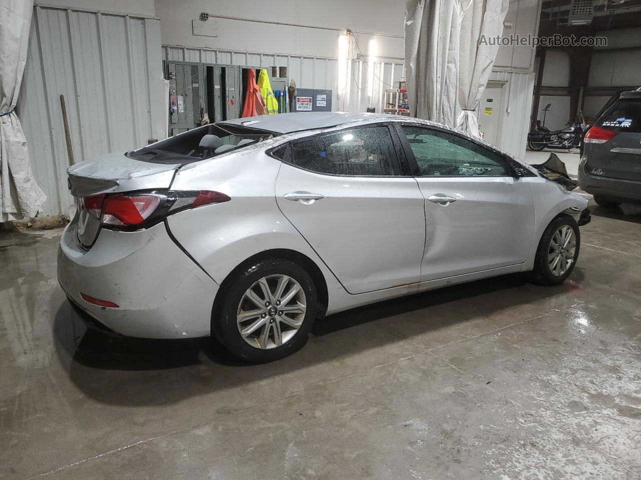 2014 Hyundai Elantra Se Silver vin: KMHDH4AE6EU050280