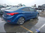 2014 Hyundai Elantra Limited Blue vin: KMHDH4AE6EU071338