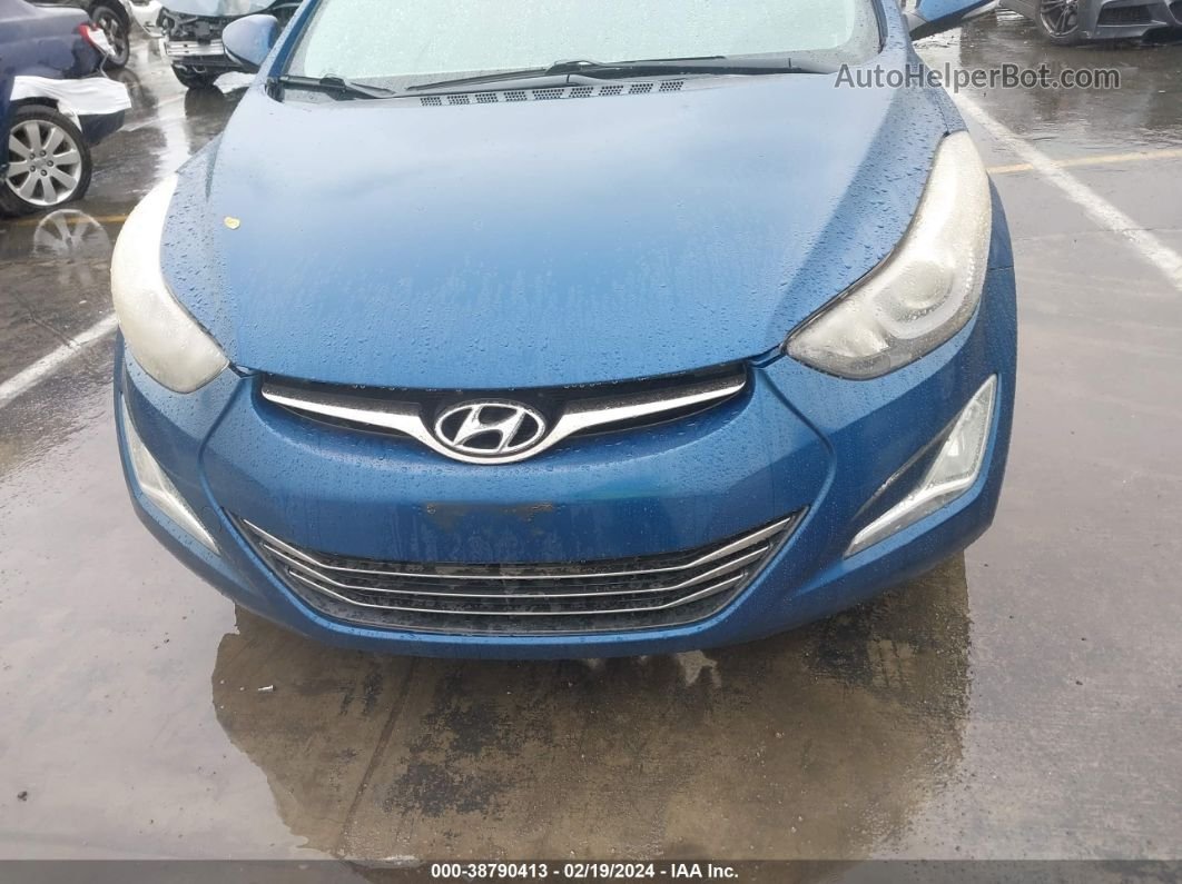 2014 Hyundai Elantra Limited Синий vin: KMHDH4AE6EU071338