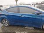 2014 Hyundai Elantra Limited Синий vin: KMHDH4AE6EU071338