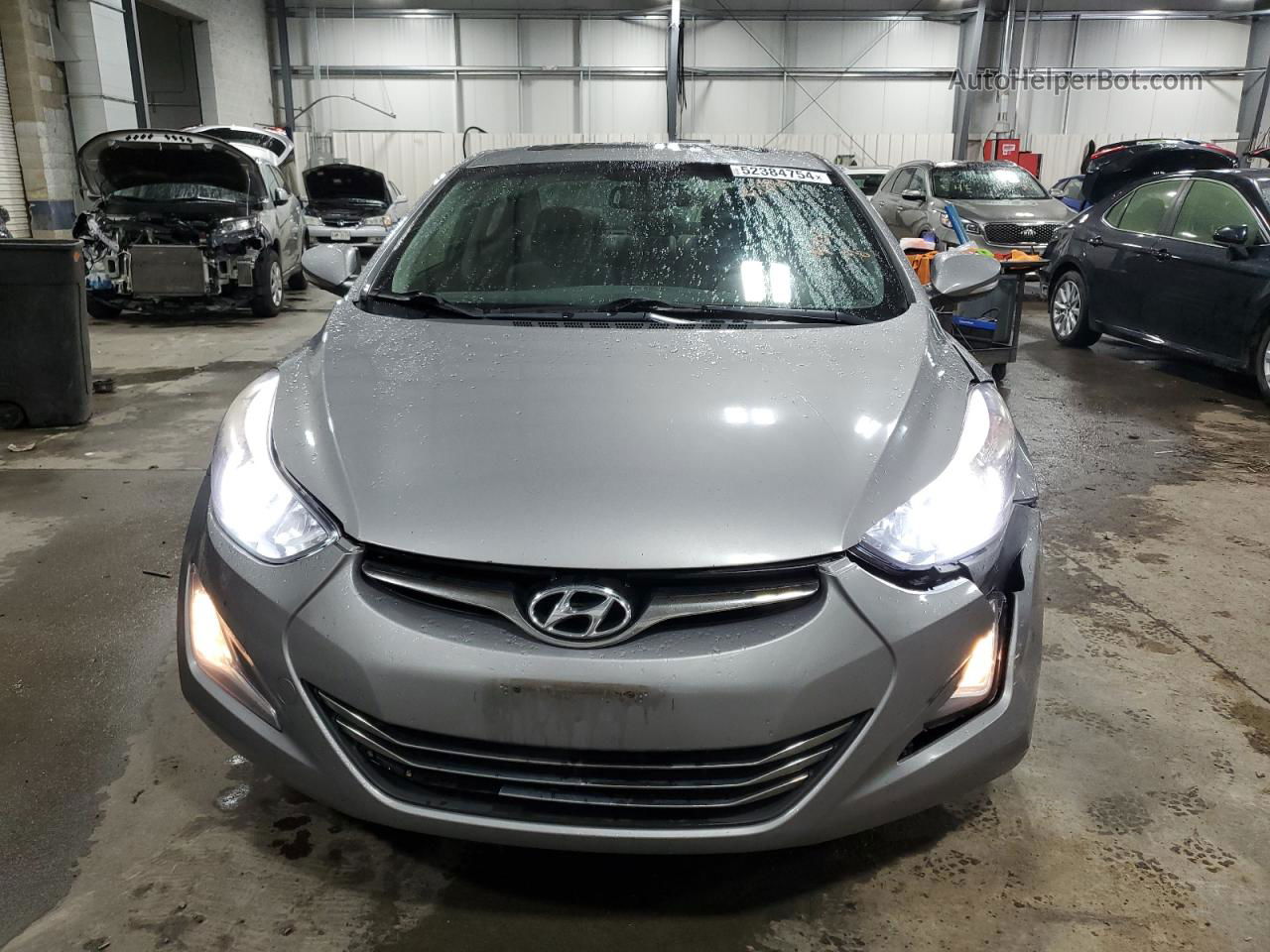 2014 Hyundai Elantra Se Gray vin: KMHDH4AE6EU094439